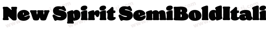 New Spirit SemiBoldItalic字体转换